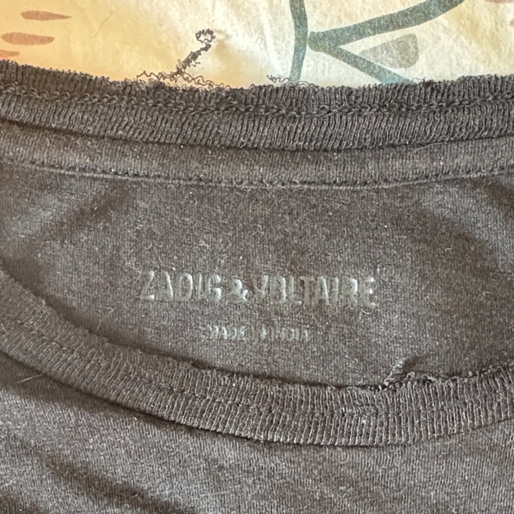 Zadig & Voltaire Black Amour Tee - Picture 3 of 4